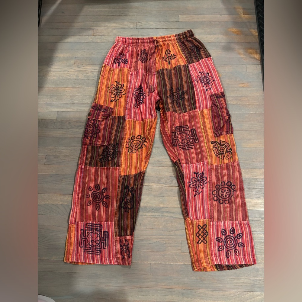 226. Patchwork Multicolor Unisex Pants - image 1